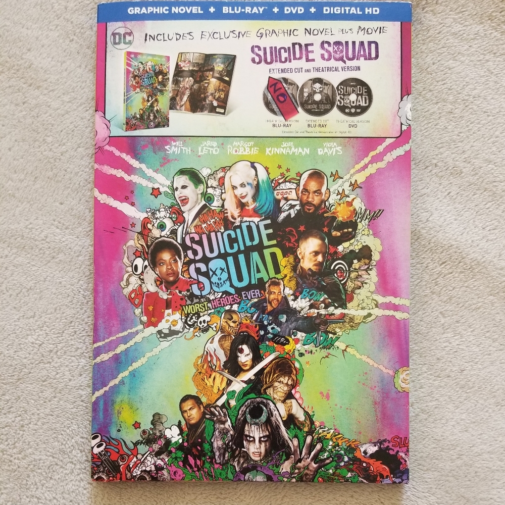 SUICIDE SQUAD BLU-RAY & DVD Movie Collectors Edition